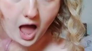 Deepthroat Cute Blowjob GIF