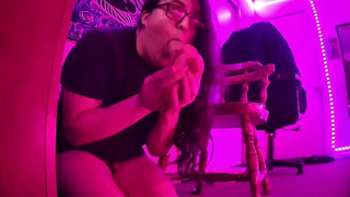 Latina Femboy Deepthroat Big Ass GIF